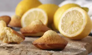 Madeleines dorées et moelleuses, prêtes à être dégustées. Une recette de madeleine de Commercy qui sent bon le citron frais.