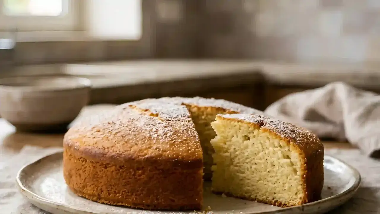 Un délicieux cake, saupoudré de sucre glace, prêt à être dégusté. Une recette simple pour un plaisir garanti.